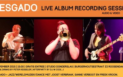 1 november Sesgado live recordings @ Studio Donderslag